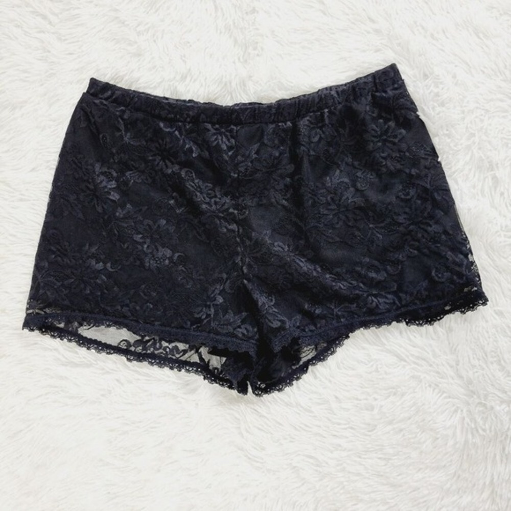 Spirit Halloween Black Lace Pajama Sleep Shorts Adult‎ Large - Picture 6 of 6